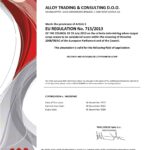 Certificate 715/2013