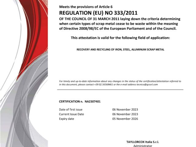 CERTIFIKAT 333